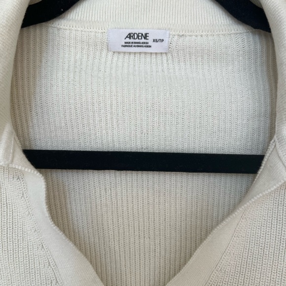 Stripped print long sleeves polo T-shirt - Picture 5 of 5